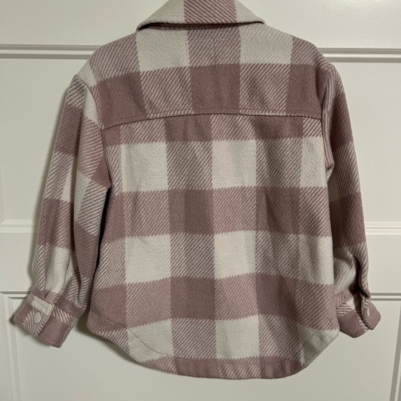 Jack & Cat, Rose pink buffalo check snap button, soft flannel, XS - Picture 3 of 3